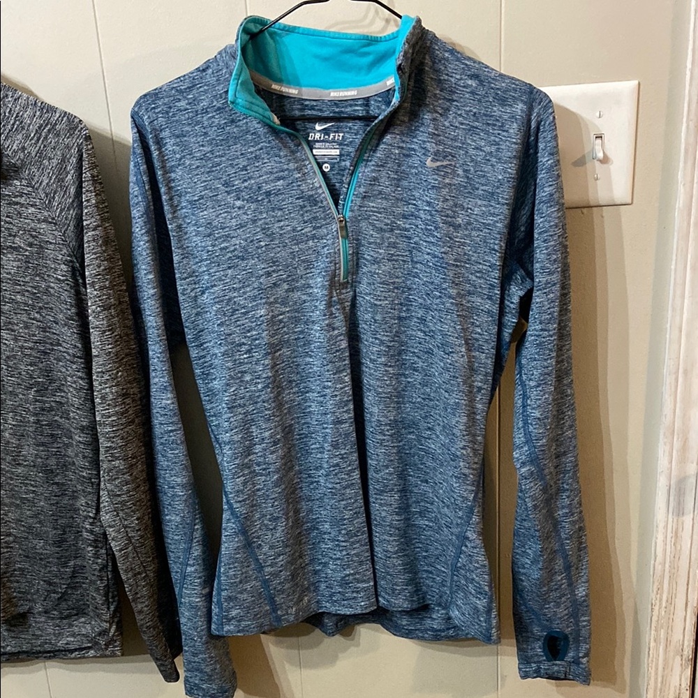 Nike Dri-FIT Blue Quarter-Zip Pullover